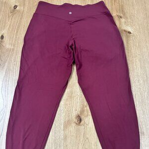 Lululemon High Rise Align Jogger- Burgundy / Wine, Size 14